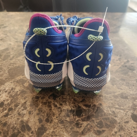 Under Armour Baseball Cleats Men's 9 Harper 8 Low ST White Royal Shoes Hybrid - Picture 2 of 5